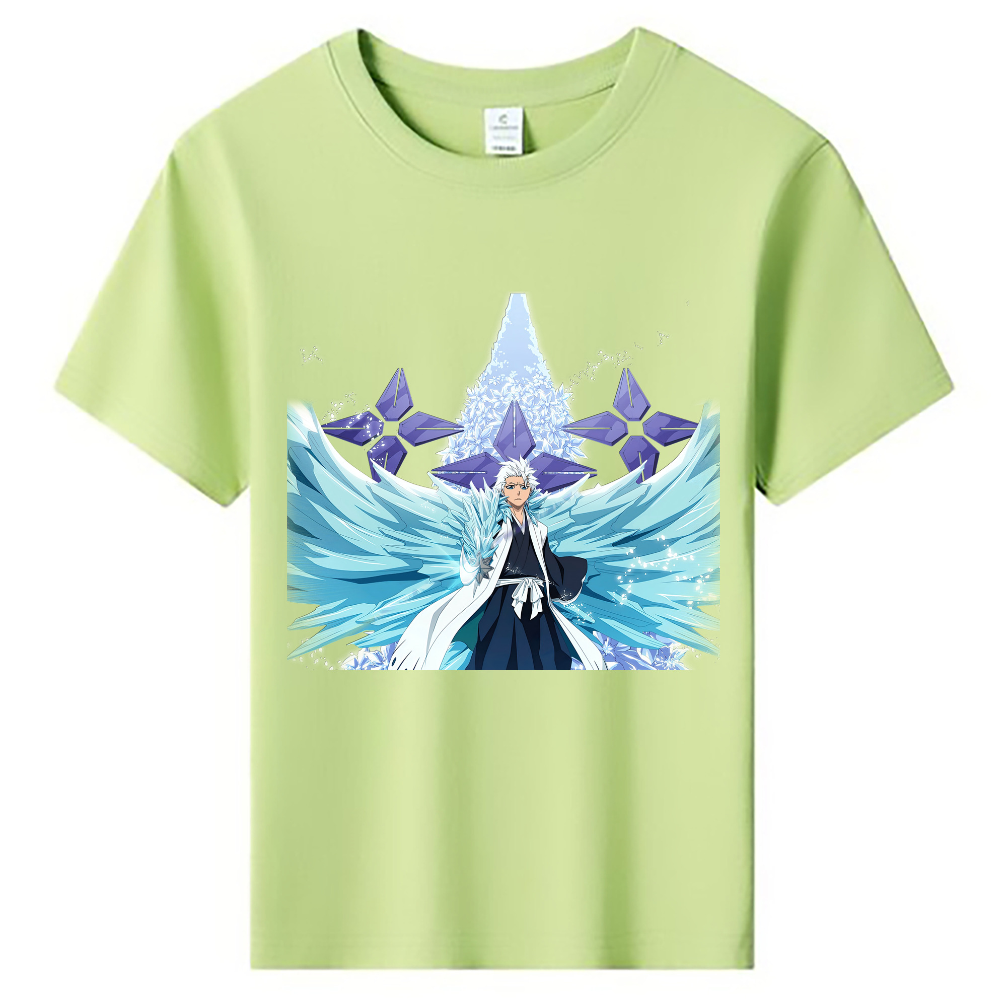 （画像用） ブリーチ 日番谷冬獅郎（ひつがや とうしろう） BLEACH Hitsugaya Toushirou 綿100％キッズTシャツ（フロントプリント）